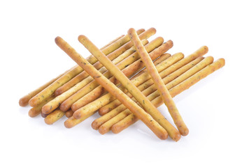 bread sticks isolated on a white background