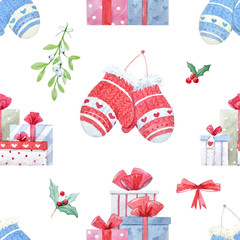 Christmas new year pattern