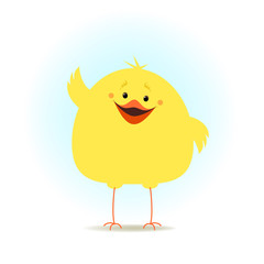 Small chicken. Chick. Vector illustration