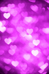 magenta heart bokeh background photo, abstract holiday backdrop