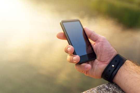 Searching For Mobile Phone Signal Outdoors