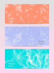 Abstract set vector banner background