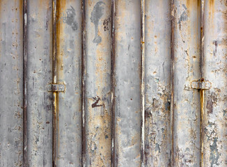 Old and damaged metal gate