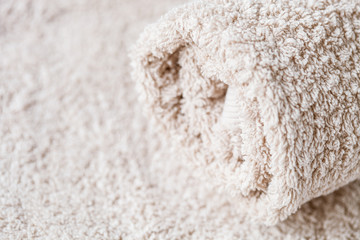 neatly folded towels