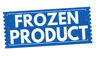 Frozen product sign or stamp