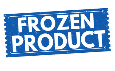 Fototapeta premium Frozen product sign or stamp