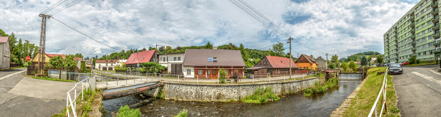 Citadin lanscape with small houses