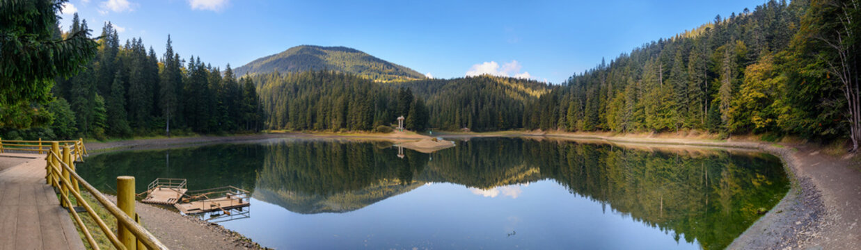 Mountain lake Synevir, Ukraine.