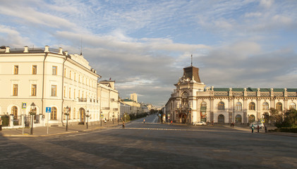 Fototapeta na wymiar street view in kazan,russian federation