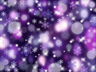 Christmas abstract background with snowflakes. Winter