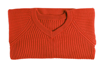 Knitted female sweater