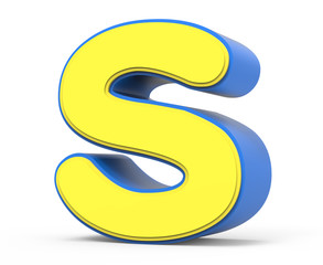 cute yellow letter S