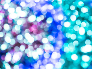 Obraz premium blue bokeh Christmas light background.