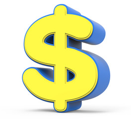 cute yellow dollar sign