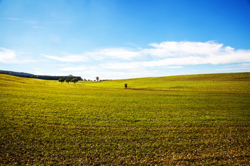 Felder im Herbst