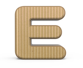 corrugated letter E