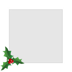 Weihnachtskarte - Mistel