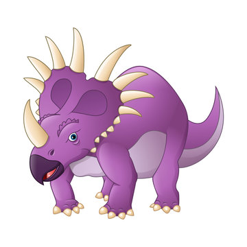 Cartoon styracosaurus