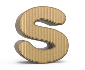 corrugated letter S