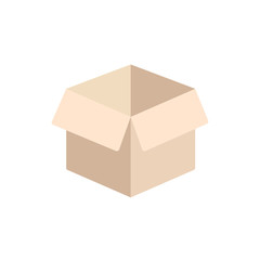 Opened box  vector illustration