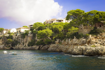 Mallorca - Spain-Porto Cristo 
Hafeneinfahrt Bucht 