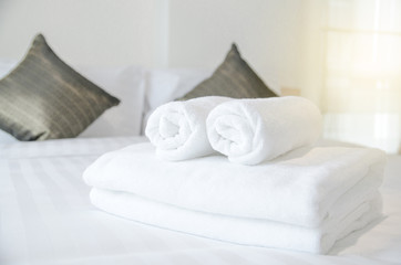 Towel in Hotel Room , Welcome guests , Room service