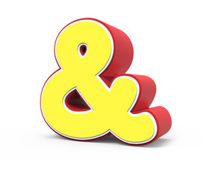 yellow ampersand mark