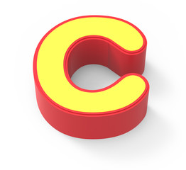 yellow letter C