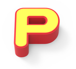 yellow letter P