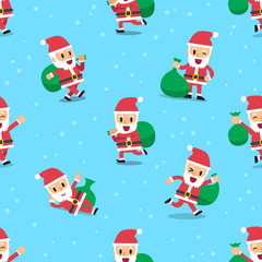 Seamless christmas santa claus pattern