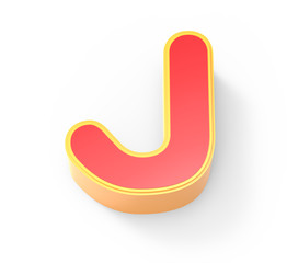 red letter J