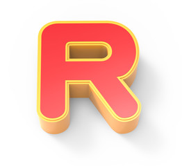red letter R