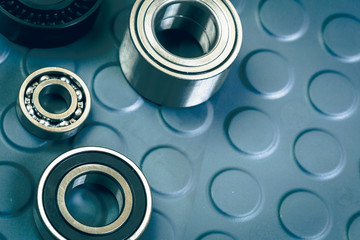 Set of steel ball bearings