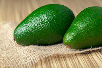 avocado on a wooden background