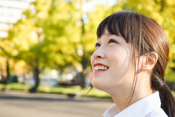 Young business woman with smile