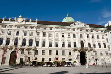 Fototapeta na wymiar Chancellery Wing of Hofburg Palace - Vienna - Austria