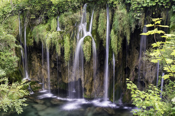 Waterfalls in Plitvice National Park,Croatia,Europe