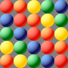 color balls vector, seamless vector pattern for kids background