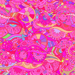 Fototapeta premium Abstract Background. Seamless Pattern, Vector Ornament for Fabric.