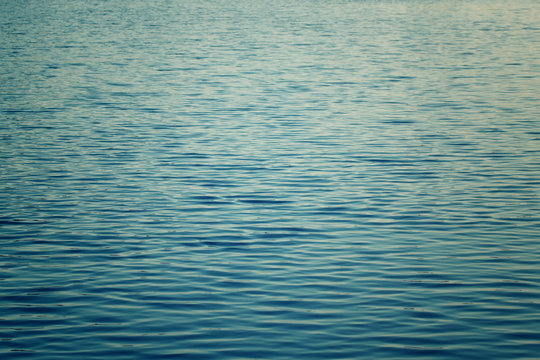 Rippled water with a distinctive deep blue color