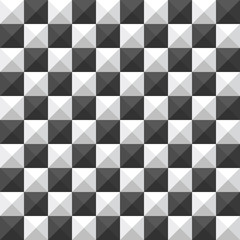 chessboard pyramid seamless pattern