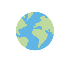 Vector image of the globe