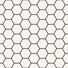 hexagon geometric black and white graphic pattern