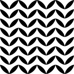Abstract geometric black and white graphic design deco pattern