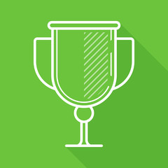 Cup. Prize. Victory. Vector, contour icon