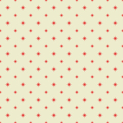 Red stars seamless pattern