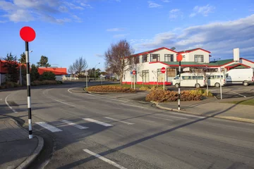 Foto op Plexiglas te anau town important traveling center in south island new zeal © stockphoto mania