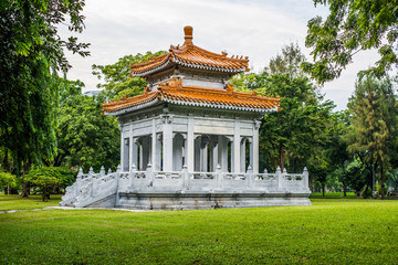 Fototapeta premium Bangkok, Thailand -Friendship Pavilion Thailand - China in Lumpini Park.