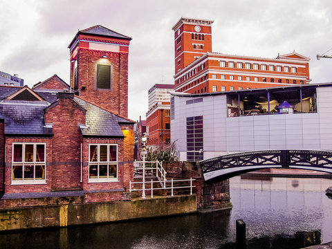 Gas Street Canal Basin Birmingham Uk