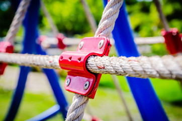 net crawl constructions on modern kids playground